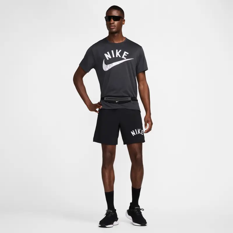 Costume da bagno Nike Miler Swoosh Gris