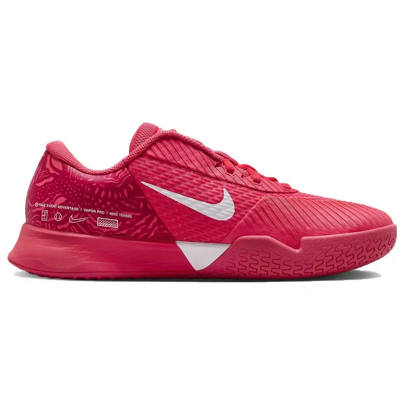 Court Air Zoom Vapor 11 HC Ember Glow Sneakers da Uomo Rosso Bianco Rosso Nobile DR6191-800 45 miniatura 5