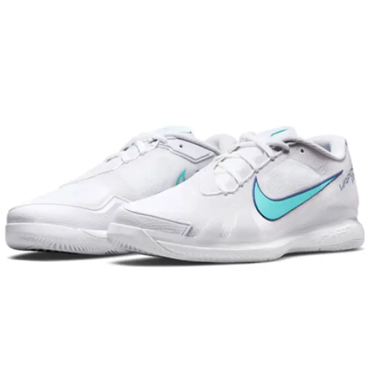 Court Air Zoom Vapor Pro Bianco Turchese Dinamico Sneakers da Uomo Light-Bone Blu Reale Profondo CZ0220-141 44 miniatura 3