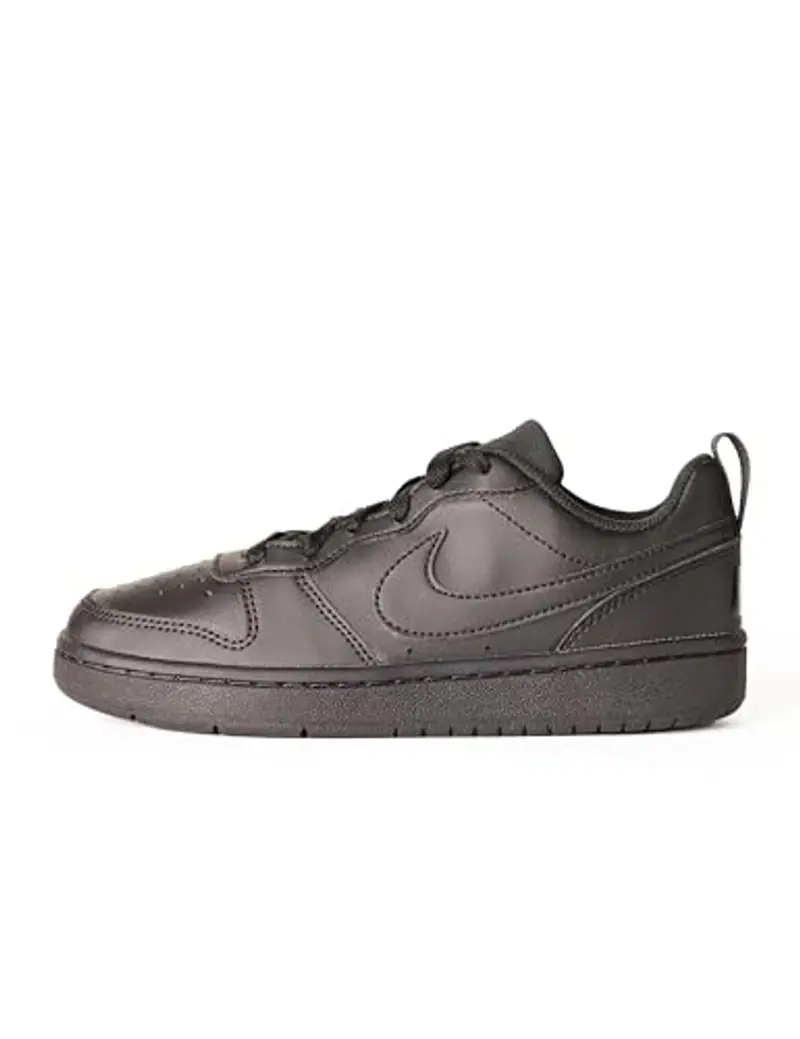 Nike Court Borough Low Recraft GS, Scarpe con Lacci, Black/Black, 38.5 EU