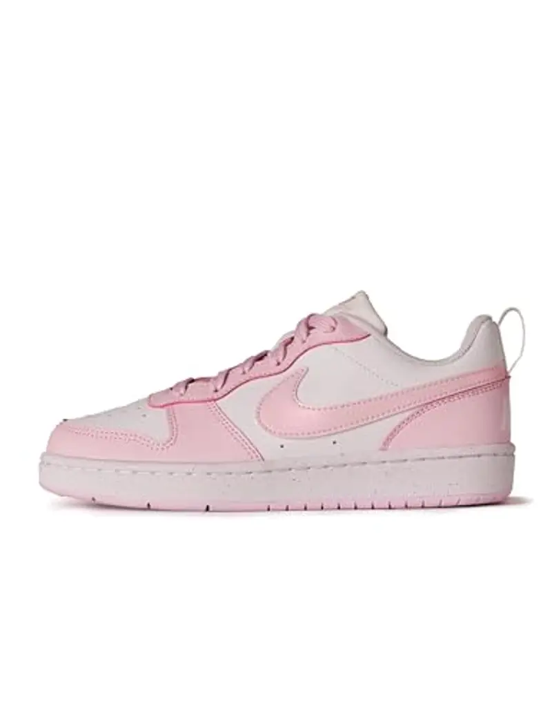 Nike Court Borough Low Recraft GS, Scarpe con Lacci, White/Pink Foam, 38 EU