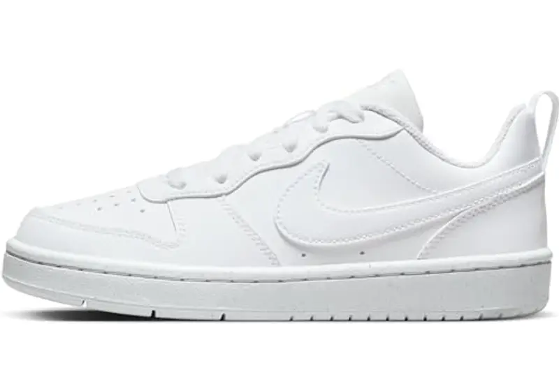 Nike Court Borough Low Recraft GS, Scarpe con Lacci, White/White/White, 39 EU