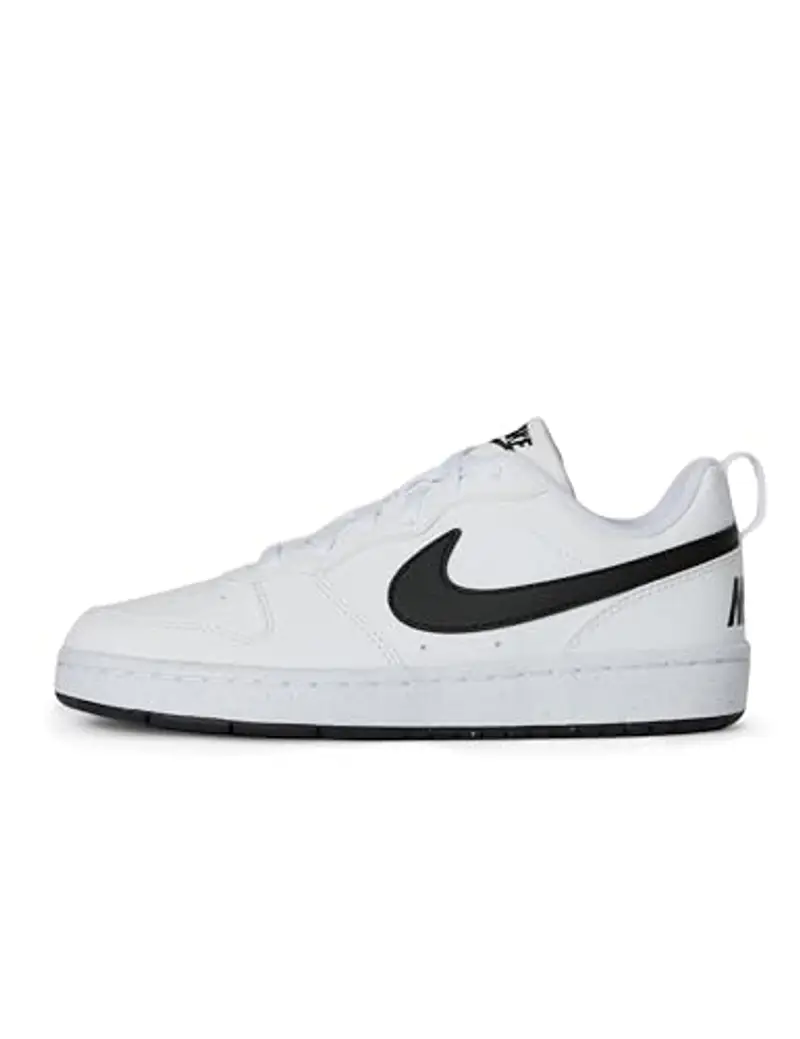 NIKE Court Borough Low RECRAFT (GS), Sneaker, White Black, 38 EU