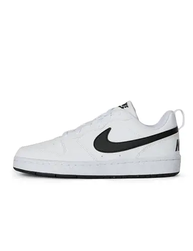 NIKE Court Borough Low RECRAFT (GS), Sneaker, White Black, 40 EU