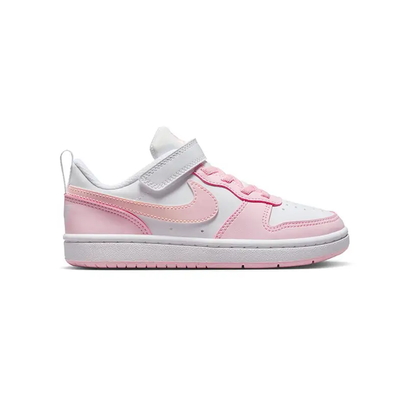 Court Borough Low Recraft Ps Bianco Rosa - Scarpe Ginnastica Bambina EUR 28 5 / US 11 5C