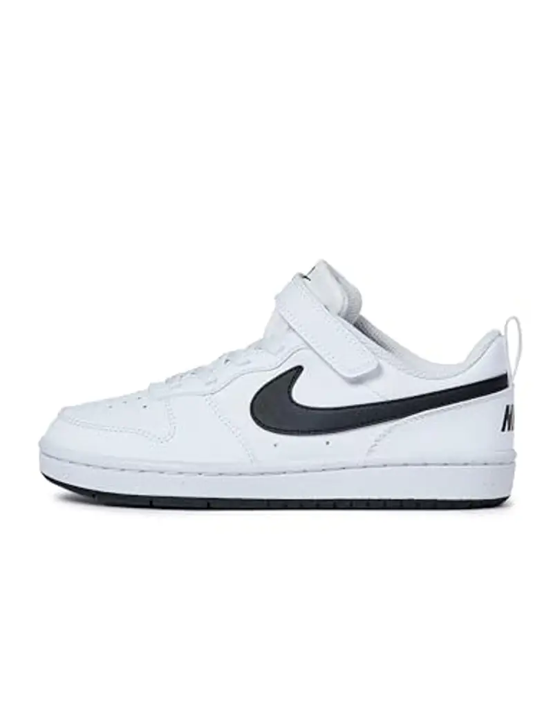 NIKE Court Borough Low RECRAFT (PS), Sneaker, White Black, 34 EU