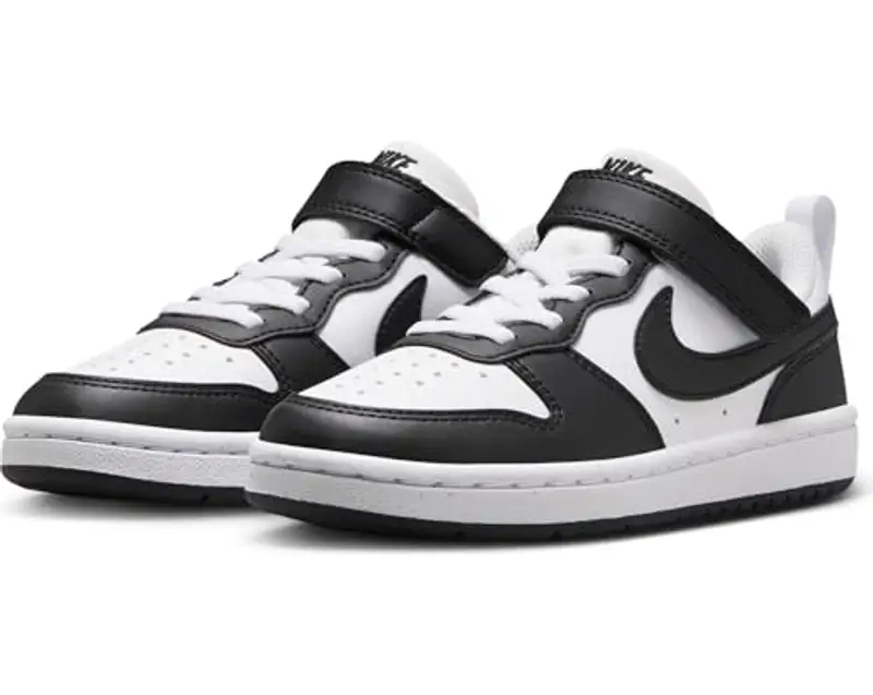 NIKE Court Borough Low Recraft, Sneaker, Bianco e Nero, 34 EU miniatura 2