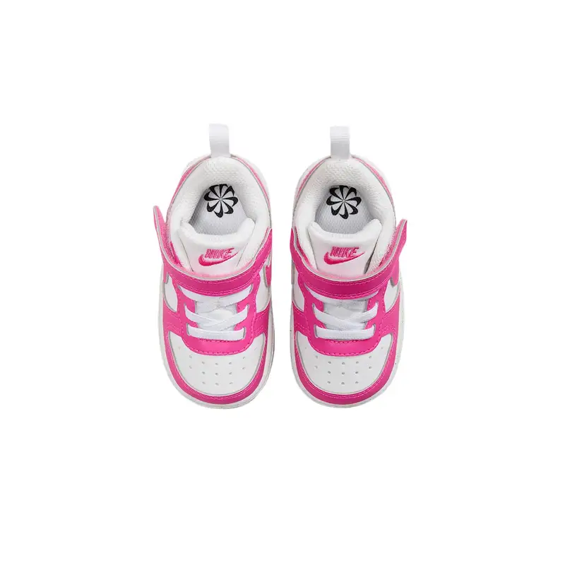 Court Borough Low Recraft TD Fucsia Laser Sneakers da Bambino Rosa Bianco DV5458-123 27 miniatura 5