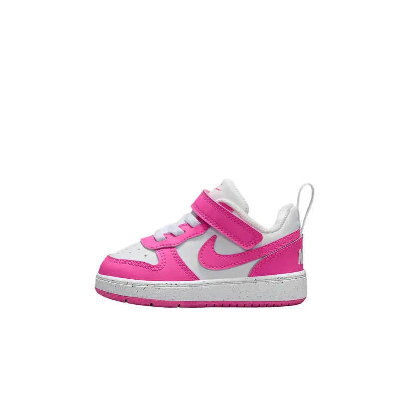 Court Borough Low Recraft TD Fucsia Laser Sneakers da Bambino Rosa Bianco DV5458-123 27