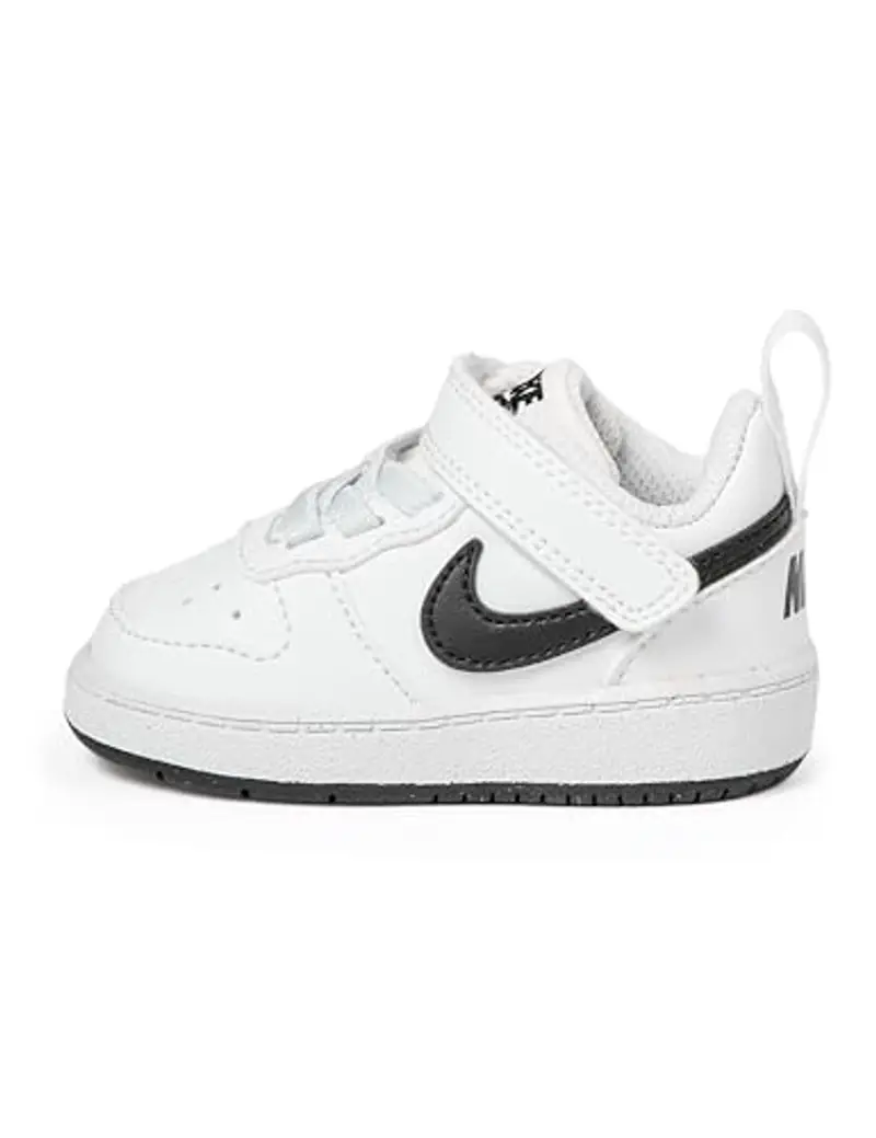 NIKE Court Borough Low RECRAFT (TD), Sneaker, White Black, 22 EU