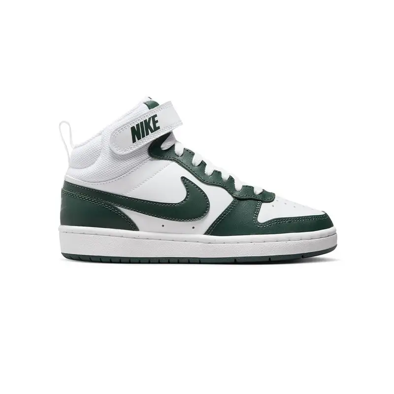 Court Borough Mid 2 GS Bianco Verde - Sneakers Bambino EUR 38 / US 5 5Y