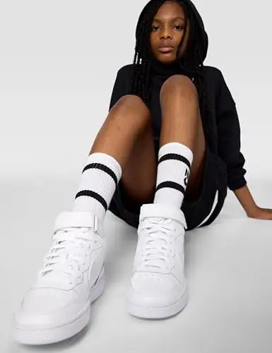 NIKE Court Borough Mid 2 (GS), Scarpe da Basket, Bianco, 38 EU miniatura 2