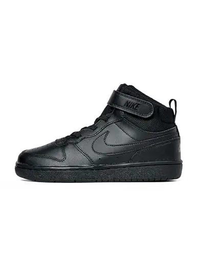 NIKE Court Borough Mid 2 (GS), Scarpe da Basket, Nero, 39 EU