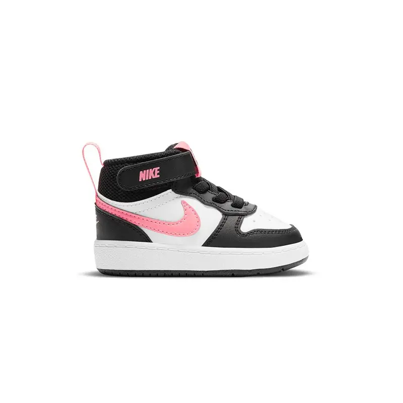 Court Borough Mid 2 Td Bianco Nero Rosa - Sneakers Bambina EUR 27 / US 10C