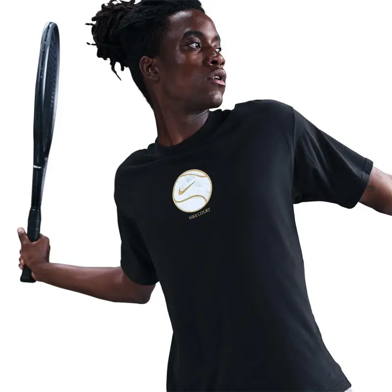 Court T-Shirt Tennis Cotton M90 Masters Nero Uomo XL