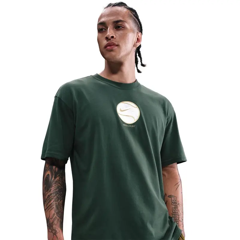 Court T-Shirt Tennis Cotton M90 Masters Verde Uomo XL