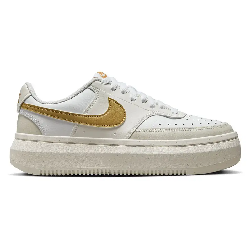 Court Vision Alta Bianco Oro - Sneakers Donna EUR 38 / US 7