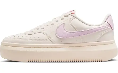 NIKE Court Vision Alta LTR, Sneaker Donna, Sail Pink Foam Pale Ivory Lt C, 38 EU