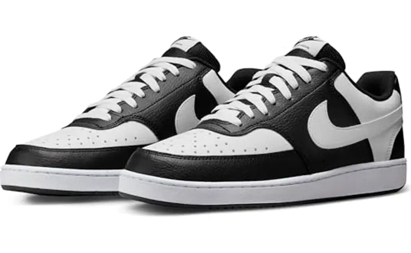 NIKE Court Vision Lo, Sneaker Uomo, Black/White, 42.5 EU miniatura 2