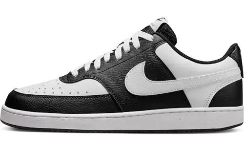 NIKE Court Vision Lo, Sneaker Uomo, Black/White, 46 EU