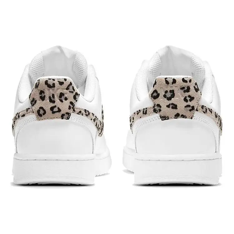 Court Vision Low Leopard Swoosh - Sneakers Bianche da Donna Sabbia del Deserto Nero DD9665-100 41 miniatura 3