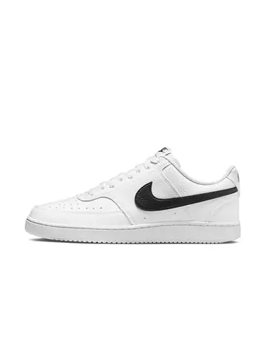 NIKE Court Vision Low Next Nature, Sneaker Uomo, White Black White, 47 EU