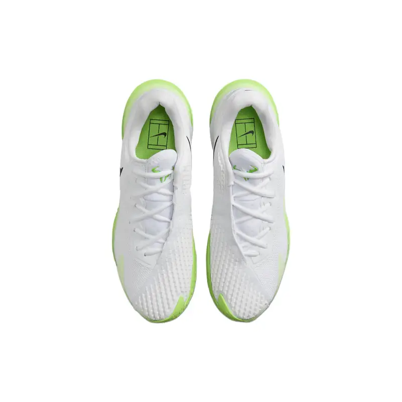 Nike Court Zoom Vapor Cage 4 Rafa Bianco e Verde Action Uomo Sneakers miniatura 2