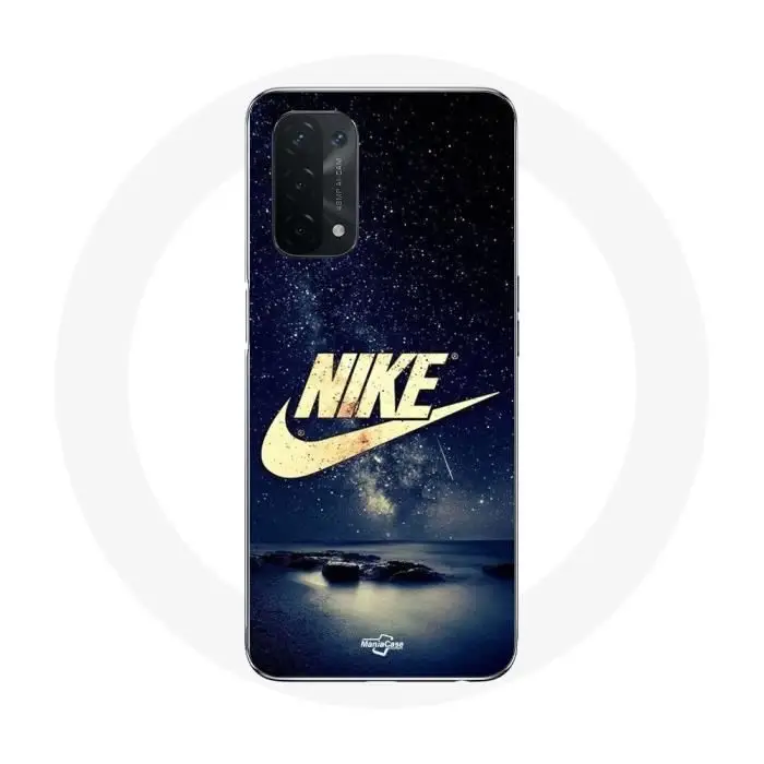 Cover - Nike - Oppo A54 5G - Logo Dorato - Notte Stellata - Morbida