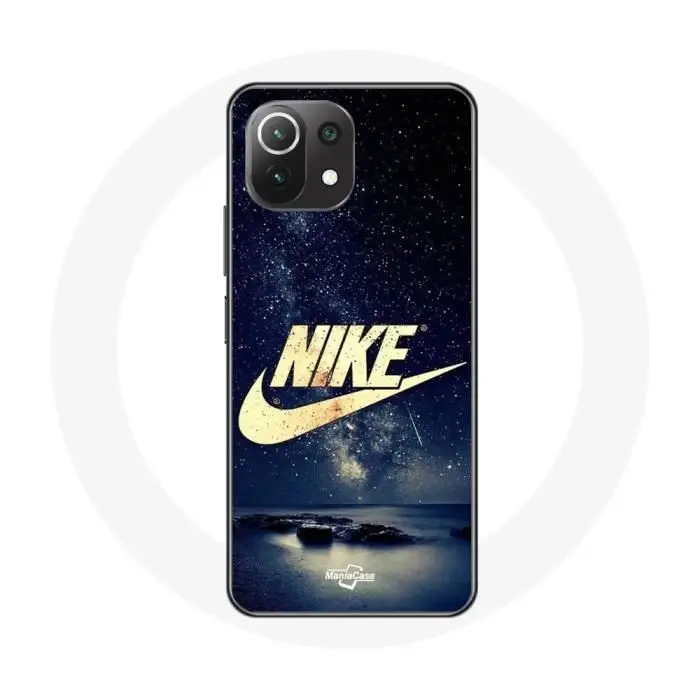Cover - Nike - Xiaomi Mi 11 Lite - Logo Dorato - Notte Stellata - Morbida