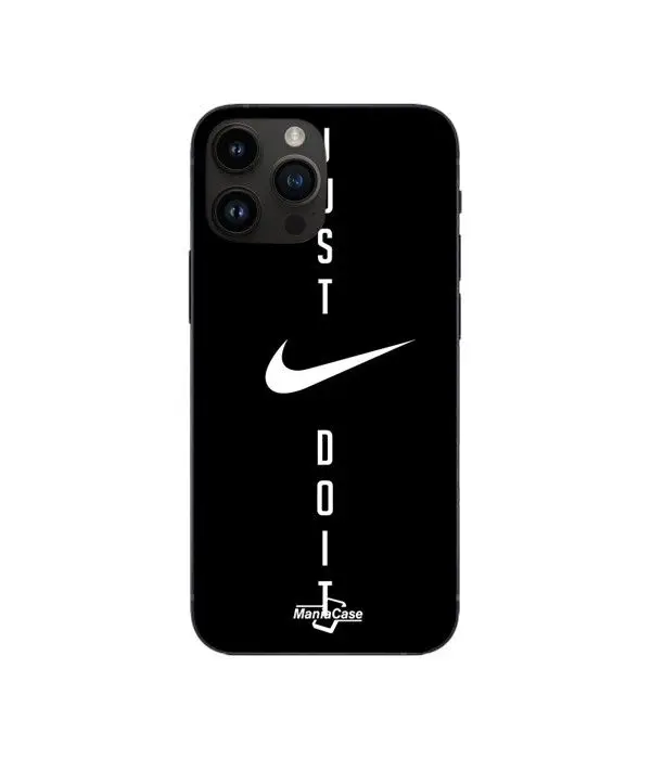 Cover per telefono - Nike - Iphone 13 Pro Max - Morbida - Silicone - Just do it nero