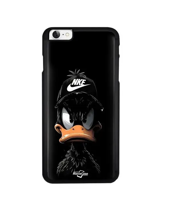 Cover per telefono - Nike - Iphone 8 - Morbida - Silicone - Fantasia Donald nero