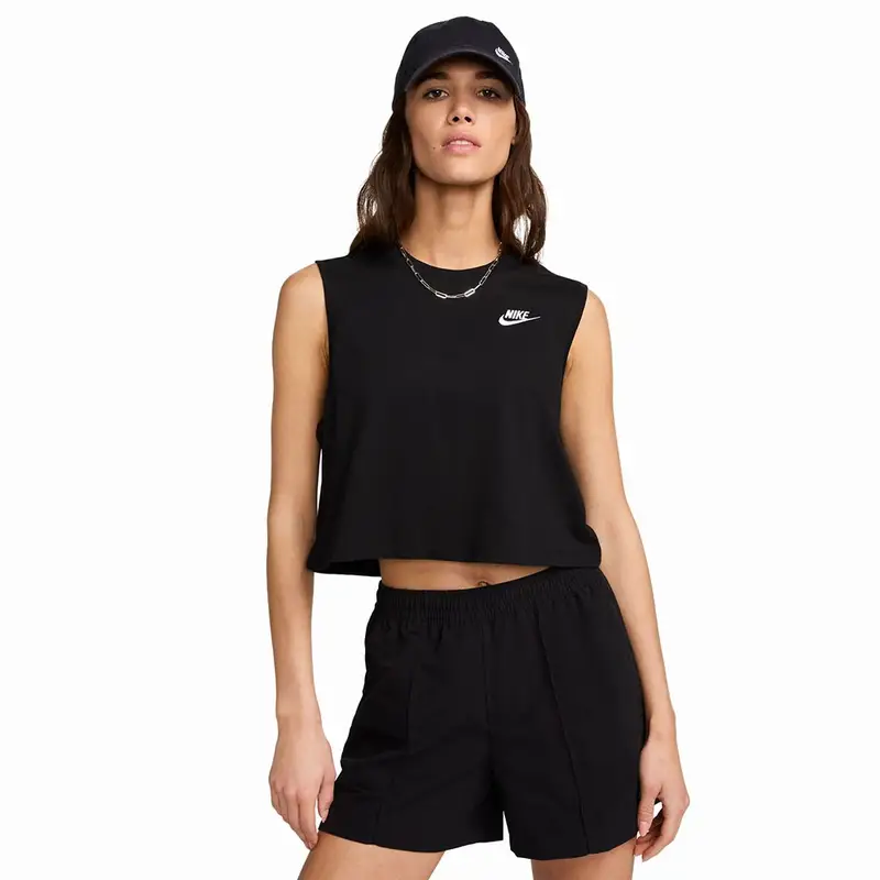 Crop Top Nero Donna L