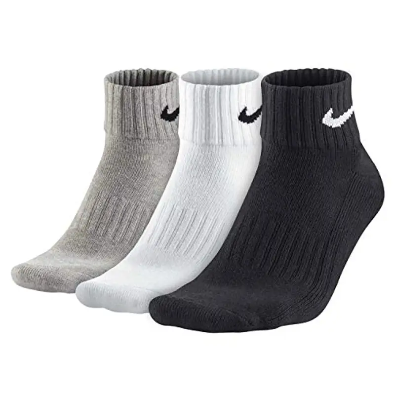 Nike Cushion Calze Da Training, Multicolore (Gryhthr/Bk/Wh/Bk/Bk/Wh), 42-46 EU Unisex - Adulto