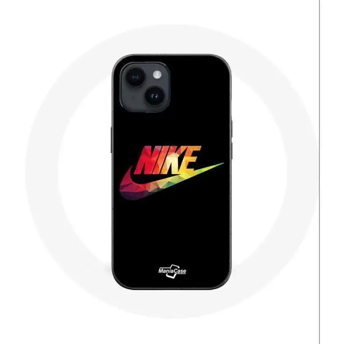 Custodia - Nike - Iphone 14 Plus - Morbida - Nera - Logo nero