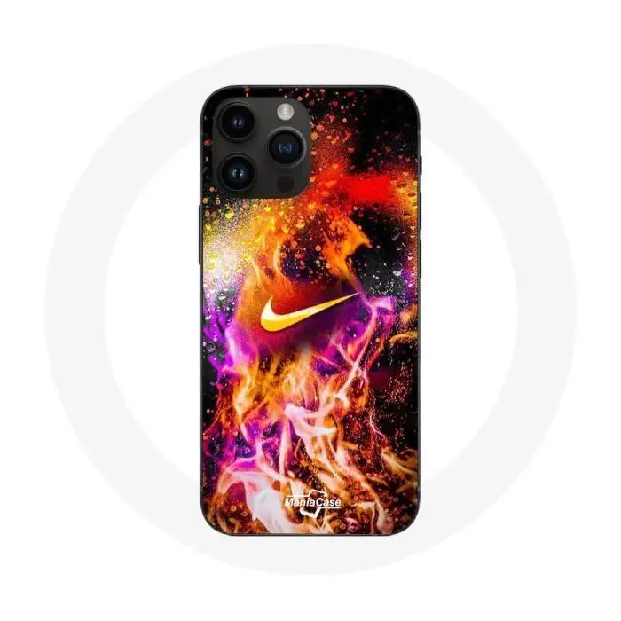 Custodia - Nike - Iphone 14 Pro - Morbida - Multicolore - Pittura Colorata