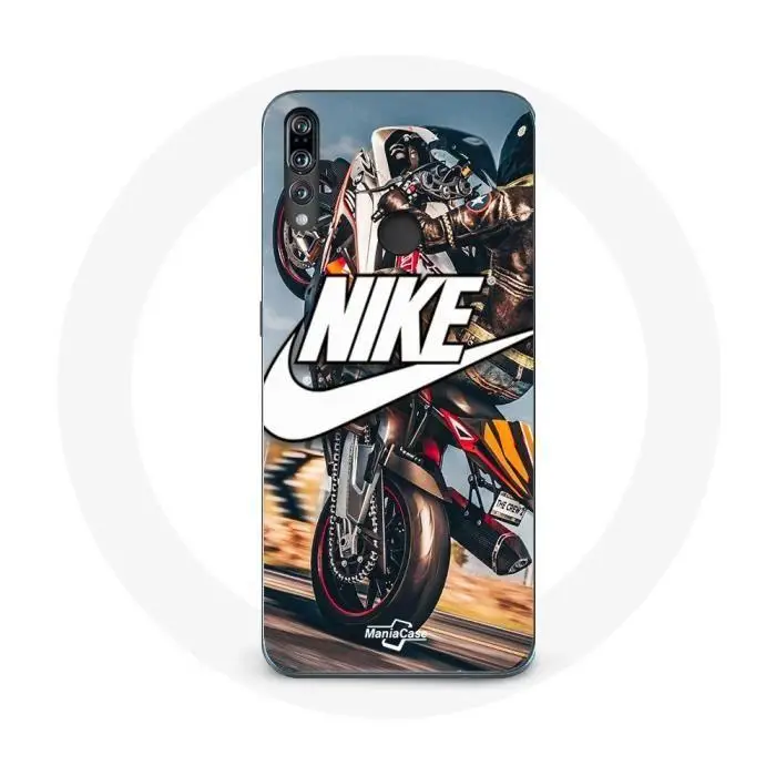 Custodia - Nike - P30 Lite - Morbida - Bianco - Ruota Moto