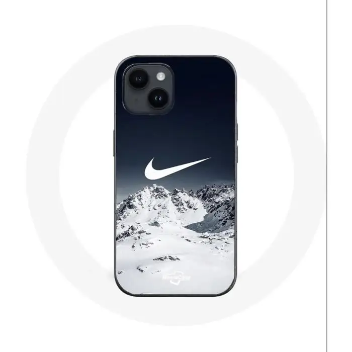 Custodia per Iphone 14 Plus - Nike - Logo - Morbida - Inverno - Nero