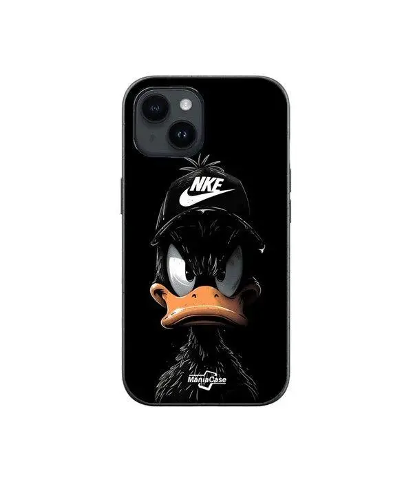 Custodia per telefono - Nike - Iphone 13 - Morbida - Silicone - Motivo Donald nero