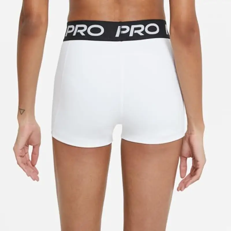 Nike CZ9857-100 PRO Pantaloni Sportivi Donna White/Black/Black Taglia M miniatura 3