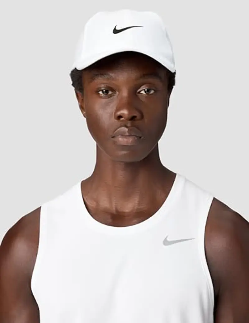 Nike DF Club U Ab FL P Cappello, White/Black, M/L Unisex-Adulto miniatura 2