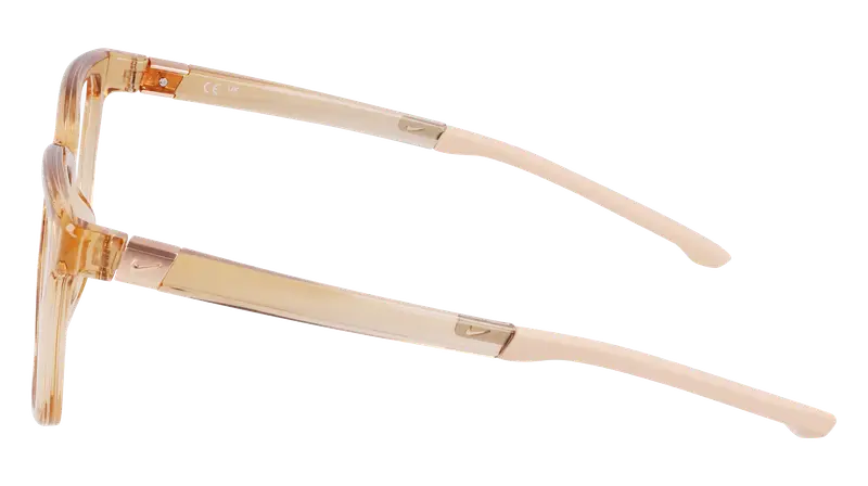 Nike Donna NIKE 7158 280 Montature da vista Bio-iniettato Beige Squadrata Normale Normale miniatura 3