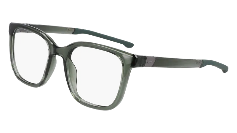 Nike Donna NIKE 7158 301 Montature da vista Bio-iniettato Verde  Squadrata Normale Normale