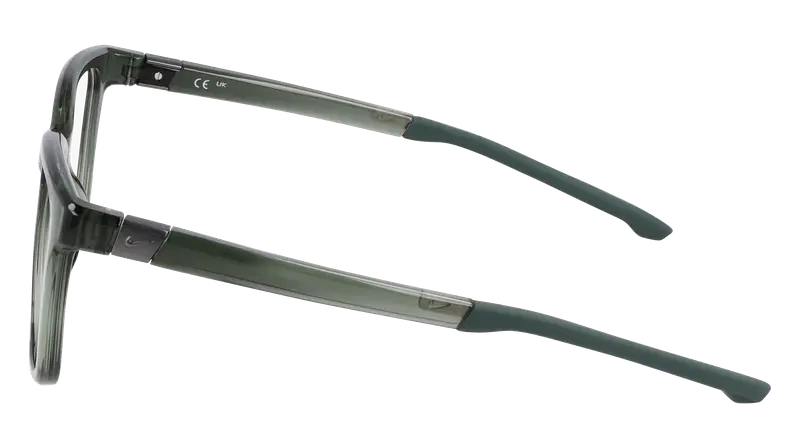 Nike Donna NIKE 7158 301 Montature da vista Bio-iniettato Verde Squadrata Normale Normale miniatura 3