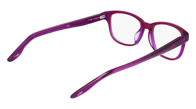 Nike Donna NIKE 7165 516 Montature da vista Recycled PET Viola Squadrata Normale Fotocromatiche miniatura 3
