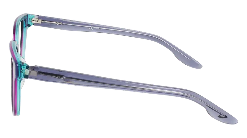 Nike Donna NIKE 7172 426 Montature da vista Acetato Blu Squadrata Normale Normale miniatura 3