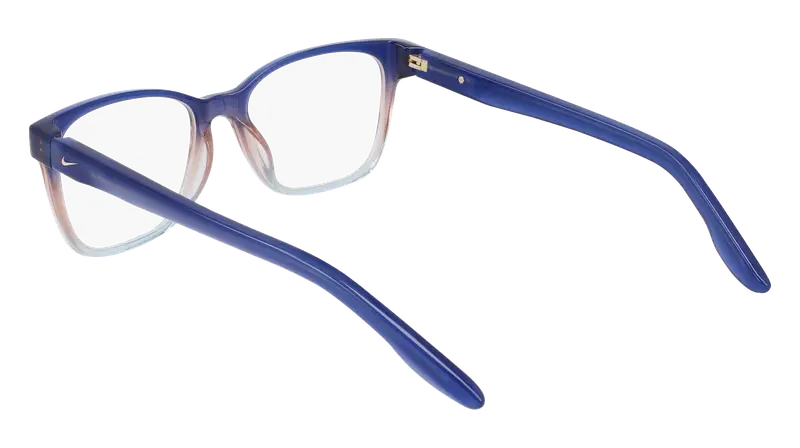 Nike Donna NIKE 7177 407 Montature da vista Acetato Blu Squadrata Normale miniatura 3