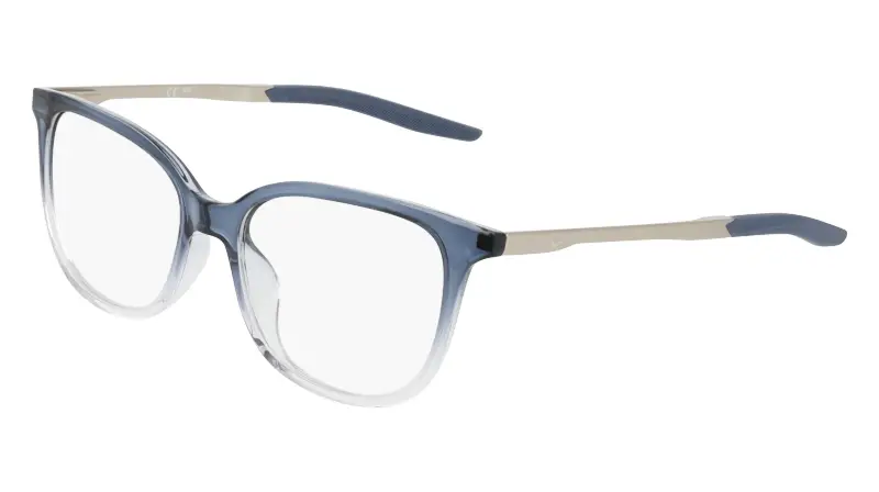 Donna Nike NIKE 7228 461 Montature da vista Bio-iniettato Blu Cat Eye Normale