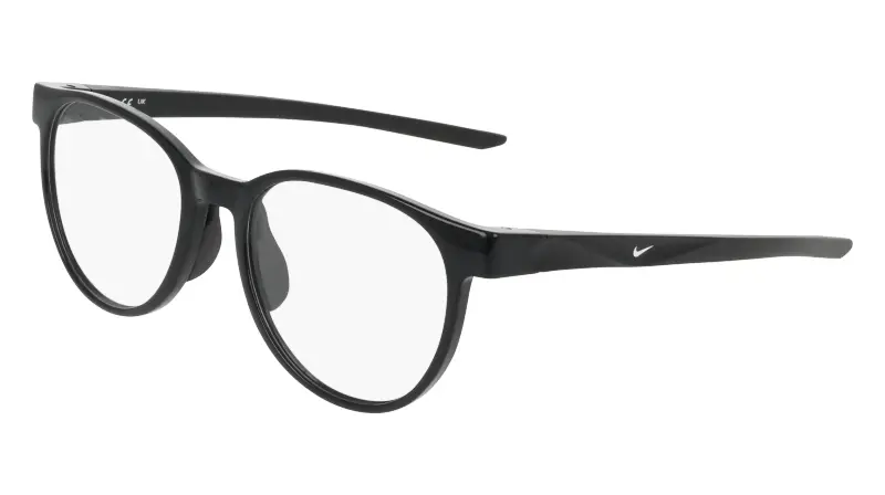 Donna Nike NIKE 7407 001 Montature da vista Bio-iniettato Nero Rotonda Normale