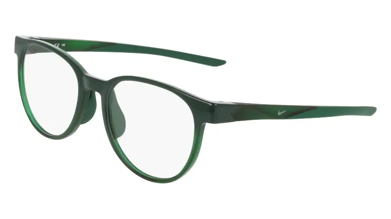 Donna Nike NIKE 7407 309 Montature da vista Bio-iniettato Verde Rotonda Normale