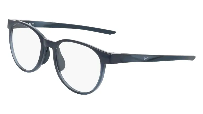 Donna Nike NIKE 7407 463 Montature da vista Bio-iniettato Blu Rotonda Normale